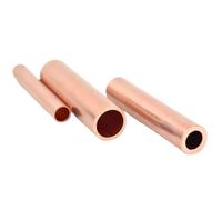 ALBHGSVS T2 Copper Tube OD32 Outer Diameter 32mm Wall Thick 1.5mm 2mm 3mm Copper Pipe Capillary Hollow Copper Tube Catholic(32x1.5mm,500mm)