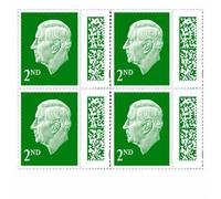 Albian Trading 1st Class Stamps 4 Pack - First Class Stamps - Barcoded Self Adhesive UK Letter Postage Stamps for Postage (4 Pack, 2nd Class)