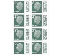 Albian Trading 2nd Class Large Letter Stamps (8 Pack) - Barcoded Self Adhesive UK Large Letter Postage Stamps for Postage - (8 Total)