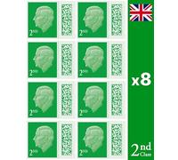 Albian Trading 2nd Class Stamps (8 Pack) - 2nd Class Stamps - Barcoded Self Adhesive UK Letter Postage - (8 Total)
