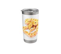 Albino Burmese Python Snake Stainless Steel Insulated Tumbler