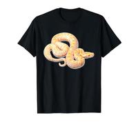 Albino Burmese Python Snake Value Graphic T-Shirt, Men, Black, XL