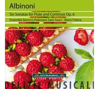 Albinoni: Flute Sonatas (Sonatas Op. 6) (Ensemble Barocco Padovano Sans Souci Ensemble/ Mario Folena/ Terrel Stone/ Carlo Zanardi/ Aldo Fiorentin) (Dynamic: DM8032) by Ensemble Barocco Padovano Sans Souci Ensemble
