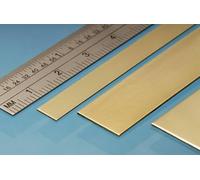 Albion Alloys Brass Strip 6mm x 0.6mm x 305mm Long - Pack 4-BS4M