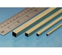 Albion Alloys Square Brass Tube 1.6mm x 1.6mm x 0.9mm ID - Pack of 3- SSB1M