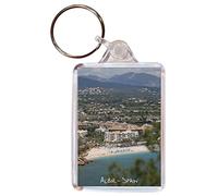 Albir - Spain - Costa Blanca - Double Sided Large Keyring Name Tag Key Ring Chain Fob Novelty Gift/Present