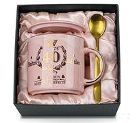 ALBISS Coffee Mug Gift for Woman’s 40th Birthday, 400 ml Marble with Gold Print, “Fabulous” 40th “Limited Edition” for Women, Best Friend, Wife, Sister, Colleague, Beautiful Gift Box