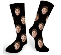 ALBK Personalised Socks with Photo, Personalised Gifts for Men Women, Funny Socks for Unisex Women Men Christmas Birthday Gift