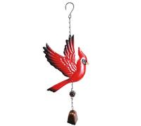 alblinsy Cardinal Bird Wind Chime Christmas Hanging Decorations Bell Outdoor Wind Chime for Home, Party, Festival Decor Christmas Tree Ornament Decorations, Arts and Crafts (Style A)