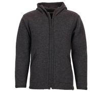 Albmerino - Boiled Wool Hooded Jacket - Wool jacket size L, grey/black