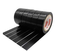 ALBOYI Black Electrical Tape 6 Rolls, 17mm x 9m Self Adhesive PVC Insulation Gaffer Tape for Insulating, Repairing and Protecting Wires