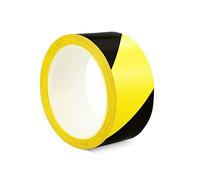 ALBOYI Black & Yellow Hazard Warning Tape - 1 Roll, 48mmX20m Self-Adhesive Safety Caution Tape for Floor Marking & Barrier