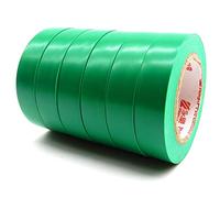 ALBOYI Electrical Tape, 15mm x 15m Adhesive Insulation Tape 6 rolls, PVC Insulation Gaffer tape Electrical for Insulating, Repairing, Protecting Wires, Green