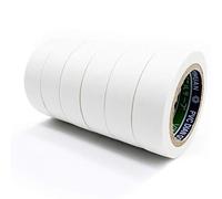 ALBOYI White Electrical Tape 6 Rolls, 17mm x 9m Self Adhesive PVC Insulation Gaffer Tape for Insulating, Repairing and Protecting Wires