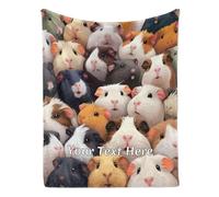Albrayst Guinea Pig Throw Blanket Personalized, Custom Blanket with Name for Room Decor Aesthetic Gifts, 40"x50"