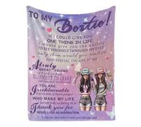 Albrayst to My Bestie Blanket, Friendship Birthday Gifts for Women Best Friend Sister, 50"X60"