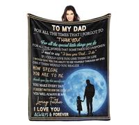 Albrayst to My Dad Blanket for Dad from Daughter Son Kids, Daddy Birthday, 40" x 30"