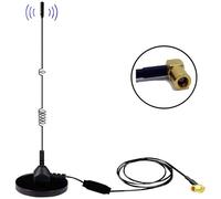 Albrecht MAG31 Dab+ Magnetic Antenna + Verstärker Band III, 3 m Kabel + SMB-Stecker Antenna with Magnetic Stand with Amplifier