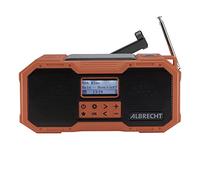 Albrecht DR 112, Portable DAB+/FM Outdoor Crank Radio, 27911, SOS Emergency Call, Torch, Solar Module, PowerBank, IPX5 Water Protection