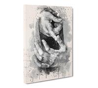 Albrecht Durer Hand Study Modern Fc Canvas Wall Art Print Ready to Hang, Framed Picture for Living Room Bedroom Home Office Décor, 30x20 Inch (76x50 cm)