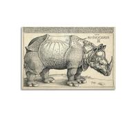 Albrecht Durer Painter《The Rhinoceros》Artworks Posters Picture Canvas Wall Paint Arts Decor Modern Home Artworks 20x30inch(50x75cm)