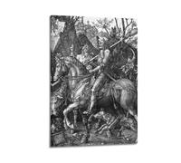 Albrecht DuRer Painter's Artwork Knight Death And The Devil Posters Canvas Room Aesthetic Wall Art Prints Home Modern Decor 08x12inch(20x30cm)