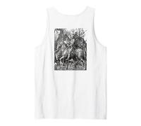 Albrecht Durer Print on Back Knight, Death and The Devil Tank Top