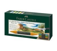Faber-Castell Art & Graphic Albrecht Dürer Watercolour Marker, Multicoloured, Wallet Of 5, For Art, Craft, Drawing, Sketching, Home, School, University, Colouring