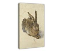 Albrecht Durer Young Hare. Fine Reproduction for Nature Lovers. Matte Paper Canvas Modern Poster Wall Art Decor Prints Paintings Living Room Bedroom Decor 12x18inch(30x45cm)