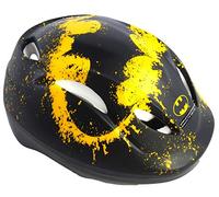 albri Unisex Children's Batman Helmet Protective Helmet Bicycle and Skate Black and Yellow Taglia 51-56 cm