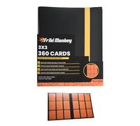 Album 360 Trading Cards - 9 Pockets Per Page - Album 3x3 Slots Per Page, PVC Free PP Elastic Closure - Large Binder for TCG Cards Friki Monkey
