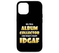 Album Collector Costume IDGAF Music Vinyl Record Collecting Case for iPhone 12/12 Pro