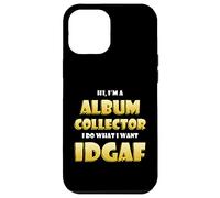 Album Collector Costume IDGAF Music Vinyl Record Collecting Case for iPhone 12 Pro Max