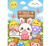 Album da colorare Pasqua Kawaii: Da 6 anni in su