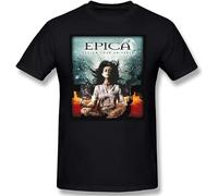 Album Design Universe Essential The Epicas Humor Graphic Men's Basic Short Sleeve T-Shirt R297 Tops Tees XL Black