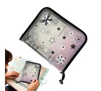 Album for Card - Transparent Star Photo Protector A5 Size | 20 Replaceable Pages with 4 Compartments and Waterproof Album - for Adults Students Anime Lovers Family