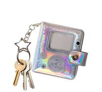 Album Keyring - Printed on Both Sides, Cute Little Retro Design, Portable - Cute Card Stapler - For Children Family New Year Christmas Holidays Party Birth Home Car Grandparents