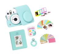 Album Lens Frame Bundle for Model 13 Camera, Green | Crossbody Case Clear Shell Decor Carry Travel Storage Display Package