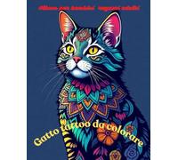 Album per bambini ragazzi adulti gatto tattoo da colorare