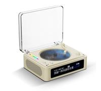 Album Record Player, Retro CD Player, 5.0 Two-Way BT, RGB Dynamic Effects, 3.5mm Audio Input, Stereo Headphone/Optical Signal Output, for Home, Gallery