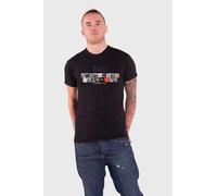 Albums on Apple Puff Print T Shirt Beatles Black M