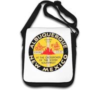 Albuquerque New Mexico at The Crossroads of The Scenic Southwest Vintage Shoulder Bag White