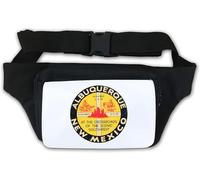 Albuquerque New Mexico at The Crossroads of The Scenic Southwest Vintage Waist Bag Fanny Pack White