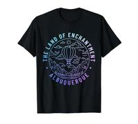 Albuquerque New Mexico Hot Air Balloon Value Graphic T-Shirt, Men, Black, S