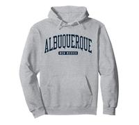 Albuquerque New Mexico NM College University Style Navy Pullover Hoodie