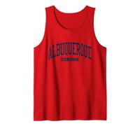Albuquerque New Mexico NM College University Style Navy Tank Top