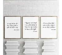 Albus Dumbledore Quote Poster Canvas Art Print, Happiness Can Be Found Harry Potter Quote Poster Canvas Painting Wall Art Decor 50 * 70 cm No Frame