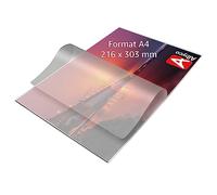 Albyco A4 Laminating Pouches - 160 Micron (2x80 microns) - 100 Pieces - Glossy Transparent