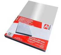 Albyco Clear Cover Cover, PVC Cover Sheets, Transparent Film, DIN A4, 210 x 297 mm, 0.20 mm/200 Micron, Glossy, per 100 Pieces