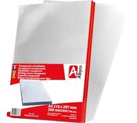 Albyco Clear Glossy A4 PVC Binding Covers - 0.20mm / 200 Micron 100 pcs